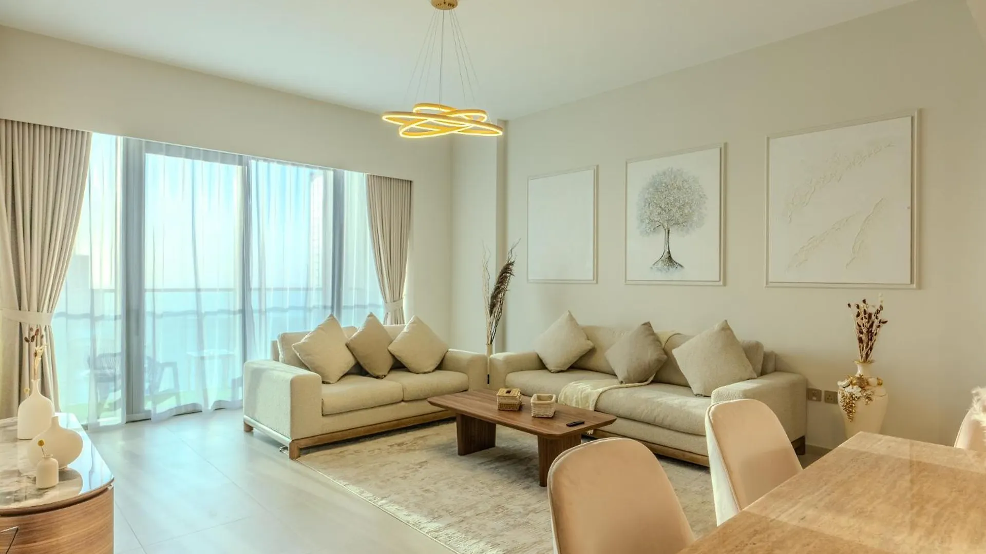 60Th High Floor - Full World Islands, Downtown And Ocean View - High Quality Design And Furniture - 2 Bedroom Dubai Apartment